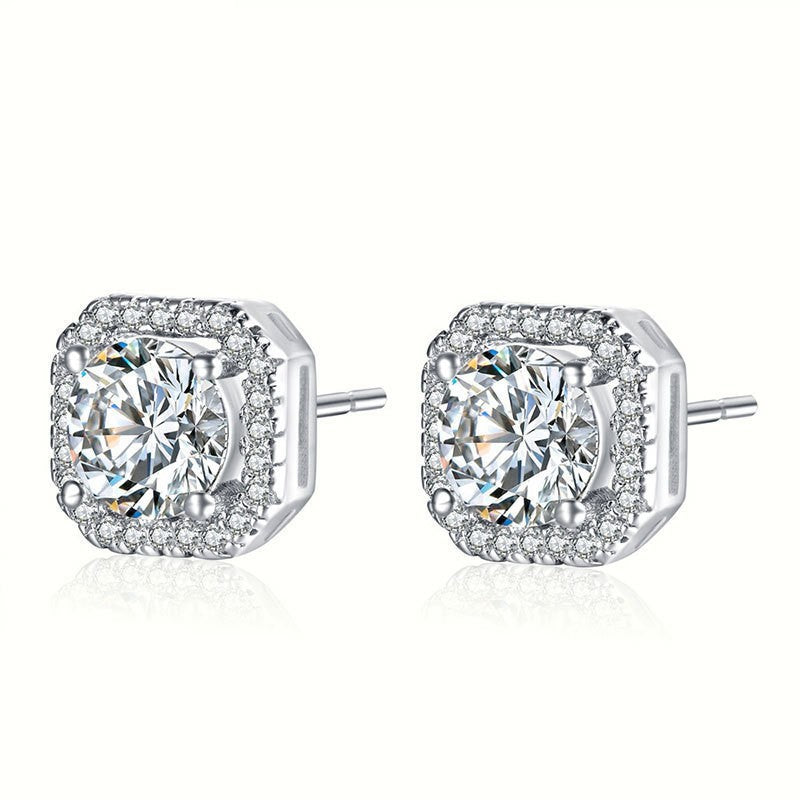 Damen Ohrstecker mit funkelndem Zirkonia-Besatz und elegantem Design Shop Nory