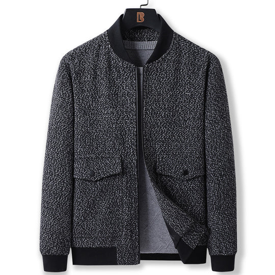 Herren Strukturierte Bomberjacke mit Steppfutter und Pattentaschen Shop Nory