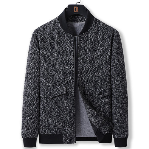Herren Strukturierte Bomberjacke mit Steppfutter und Pattentaschen Shop Nory
