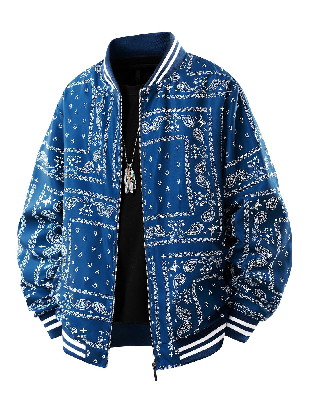 Herren Coole Bomberjacke mit Paisleymuster Shop Nory
