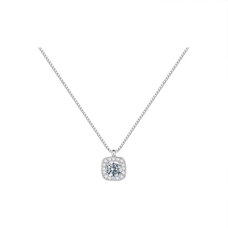 Damen Halskette mit funkelndem Zirkonia-Anhänger und elegantem Design Shop Nory