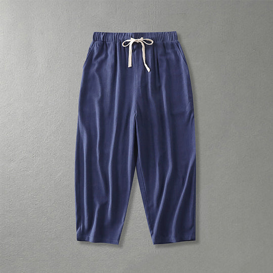 Damen Locker geschnittene Freizeit-Hose mit elastischem Bund und Tunnelzug Shop Nory