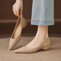 Damen bequeme und elegante Ballerina-Pumps mit spitzem Design und weich gepolsterter Innensohle