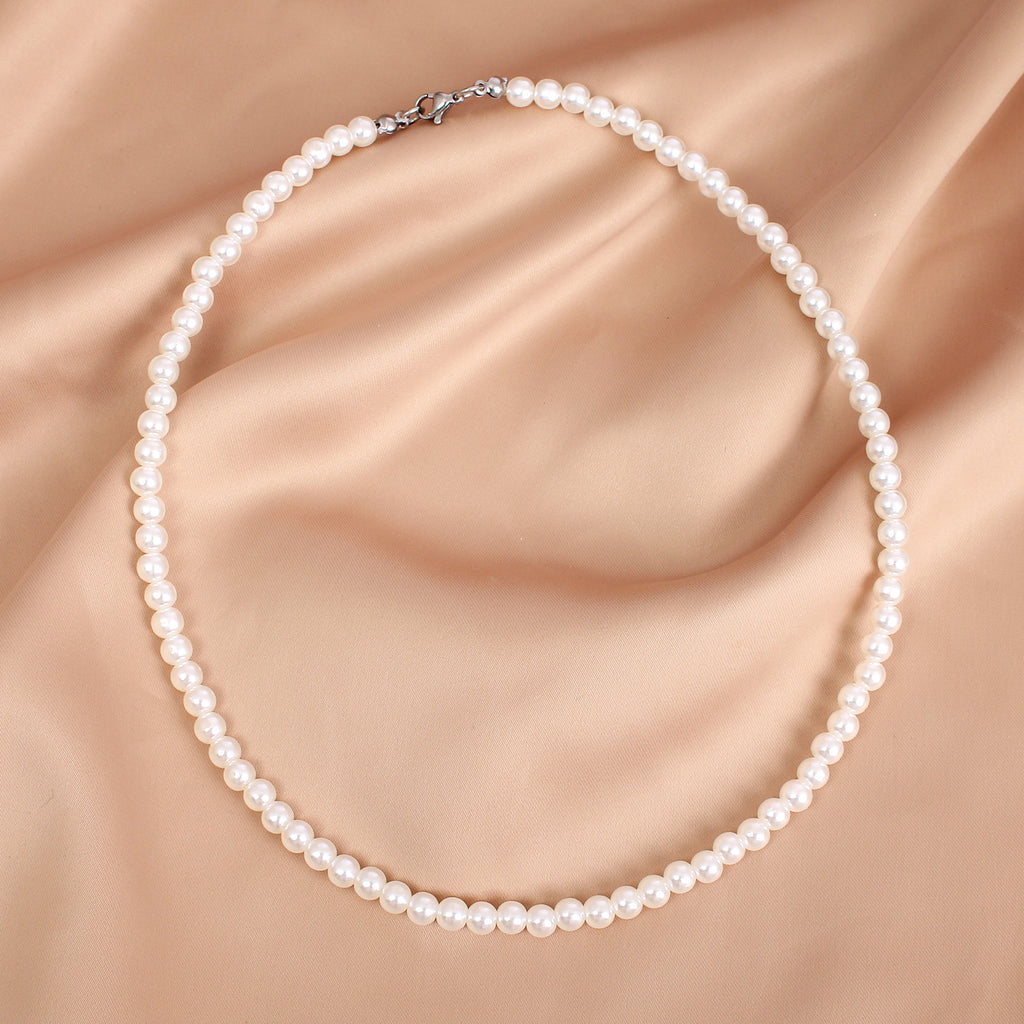 Damen klassische Perlenhalskette Shop Nory