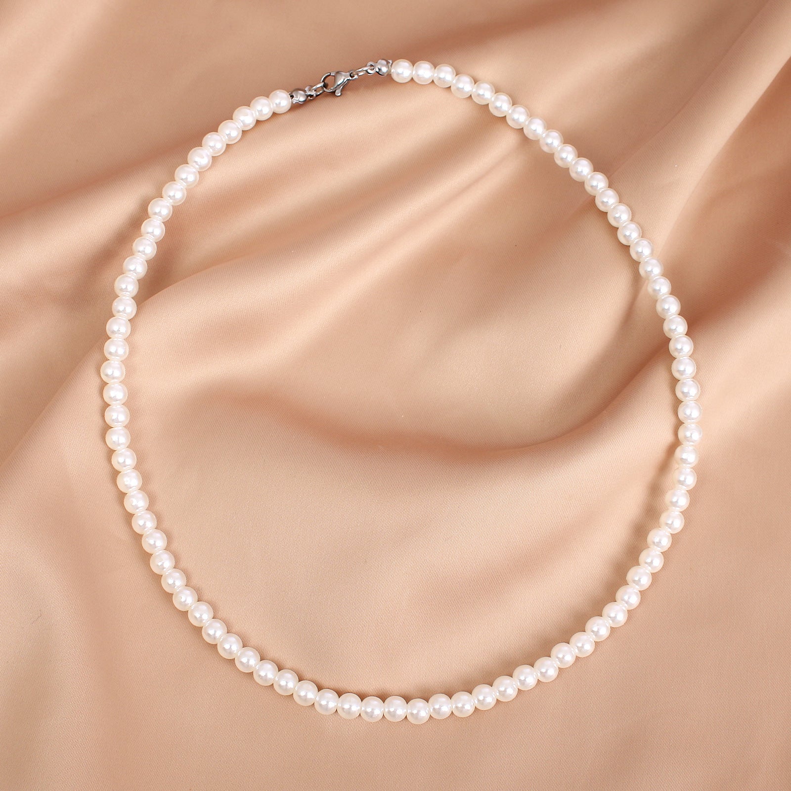 Damen klassische Perlenhalskette Shop Nory