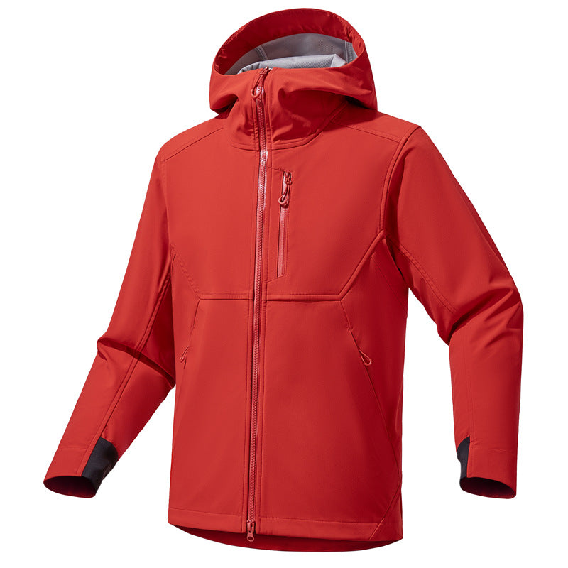 Herren Technische Softshell-Hoodiejacke mit Kapuze, winddichter Membran und ergonomischem Schnitt Shop Nory