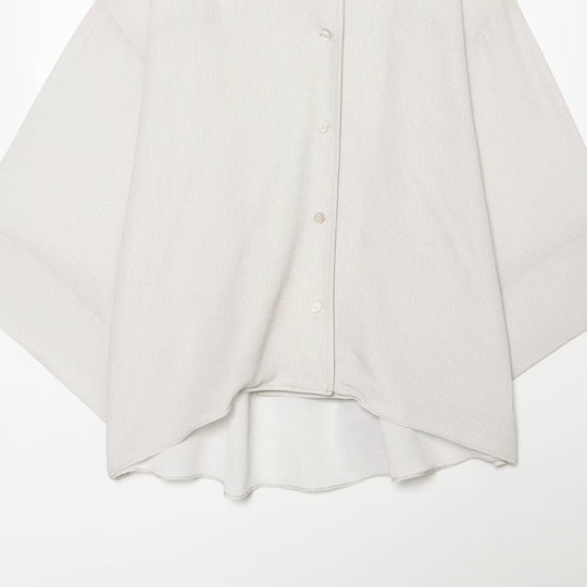Damen Oversize-Hemdbluse mit Waffelstruktur, kastiger Silhouette und High-Low-Saum Shop Nory