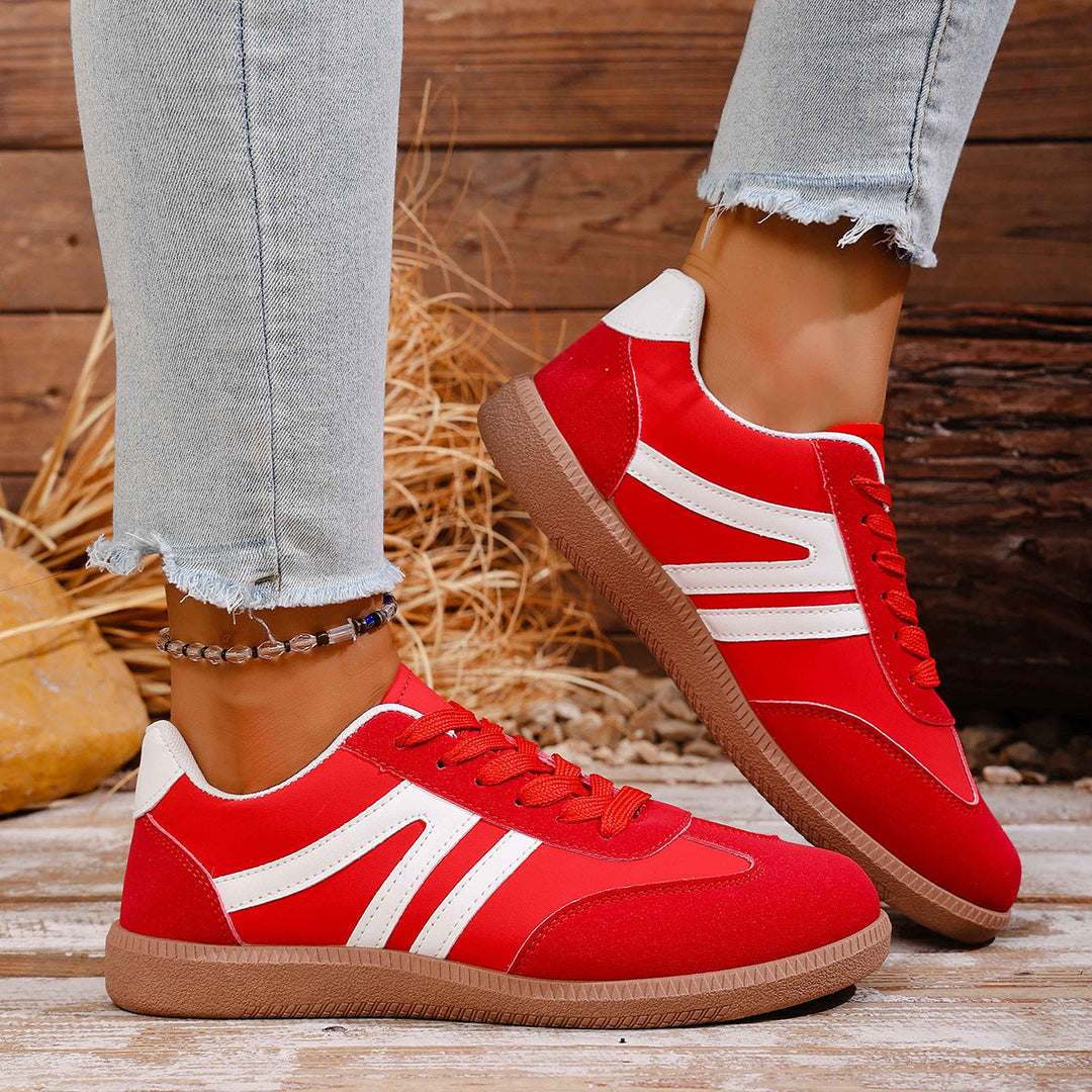 Damen Sportliche Sneakers aus hochwertigem Wildleder mit atmungsaktiver Sohle