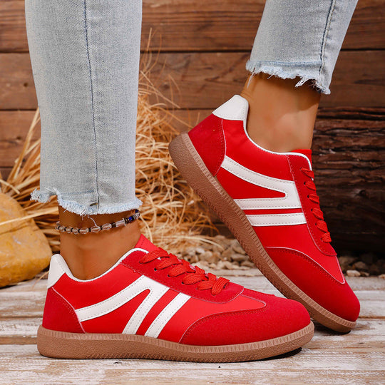 Damen Sportliche Sneakers aus hochwertigem Wildleder mit atmungsaktiver Sohle
