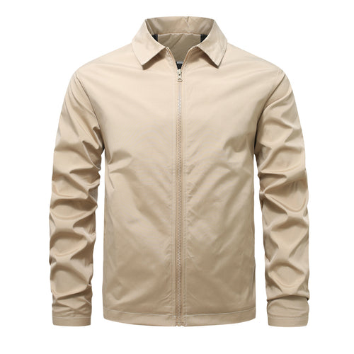 Herren nan leichte Reißverschluss-Jacke mit Hemdkragen windabweisender Funktionsstoff Shop Nory