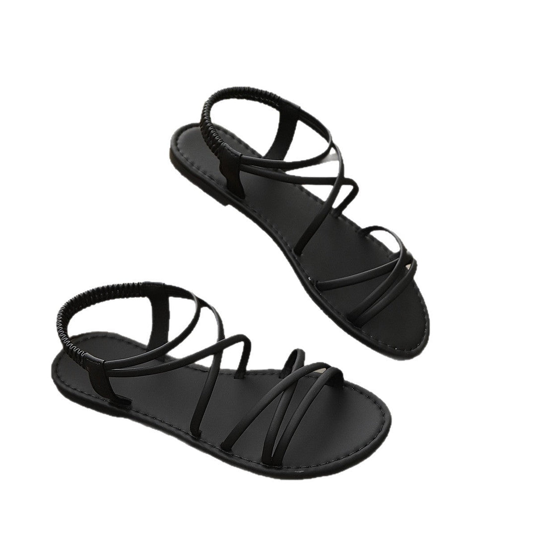 Damen Elegante Freizeit-Sandalen mit verstellbarem Riemen