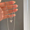 Damen Halskette mit charmantem Herzanhänger und elegante Gliederkette Shop Nory