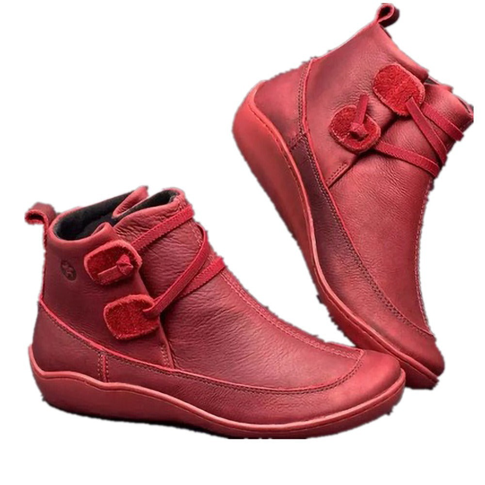Damen Elegante stiefeletten mit praktischem Schnallen-Design