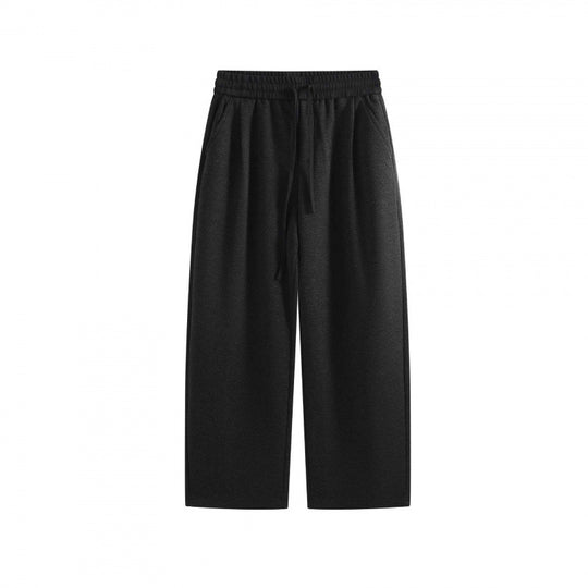 Herren Weite Cropped-Hose mit elastischem Bund, Bundfalten und Seitentaschen Shop Nory