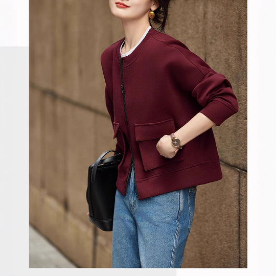 Damen Modische Oversized Sweatjacke Shop Nory