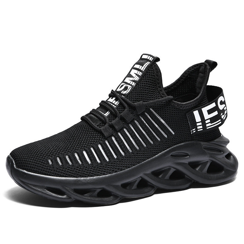 Unisex nan atmungsaktive ultraleichte Strick-Sneaker mit dämpfender Hohlsohle Shopnory