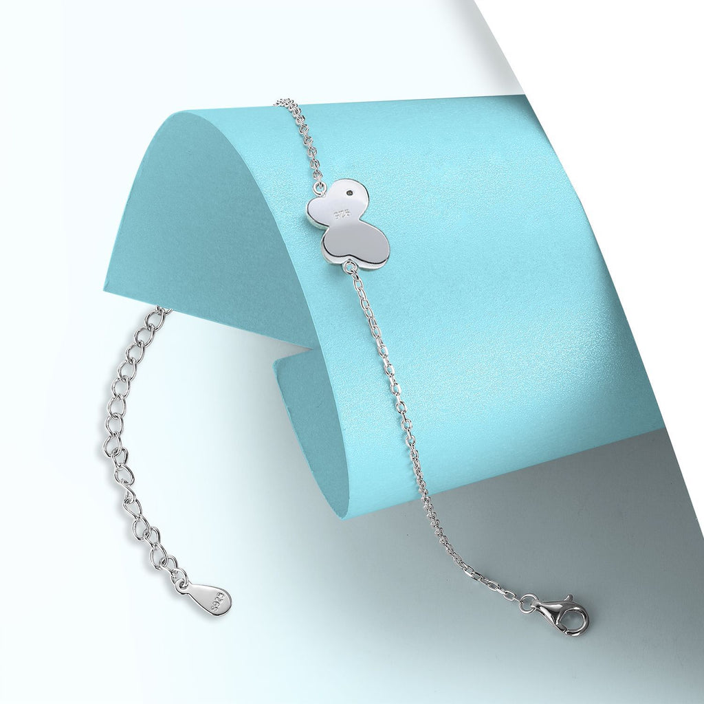 Damenarmband mit elegantem Schmetterlingsmotiv und funkelndem Stein Shop Nory