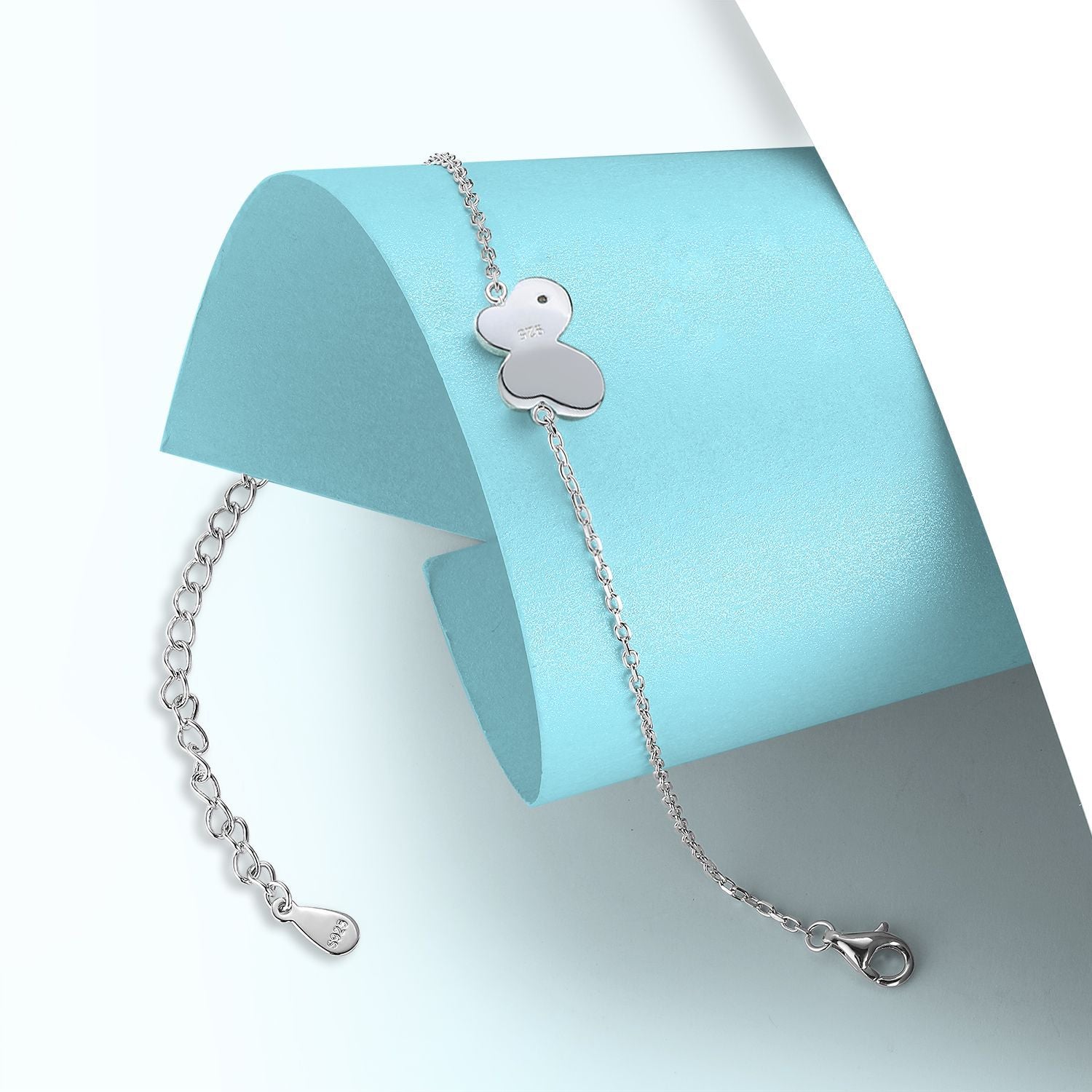 Damenarmband mit elegantem Schmetterlingsmotiv und funkelndem Stein Shop Nory