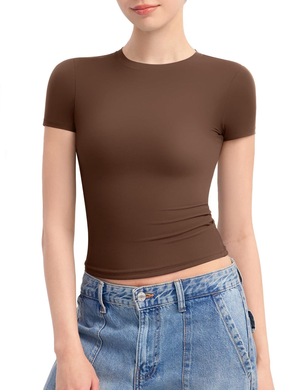 Damen Figurbetontes T-Shirt