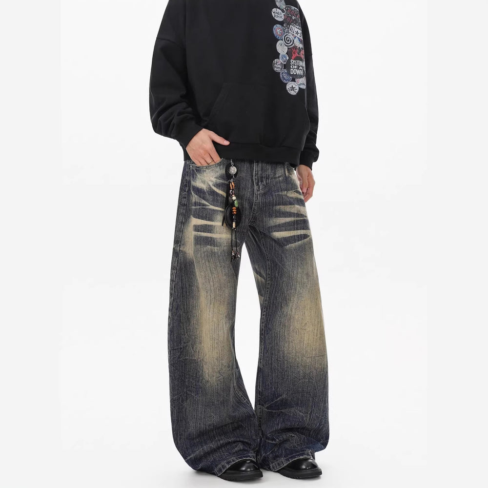 Herren Lässige Ultra-Baggy Jeans Shop Nory