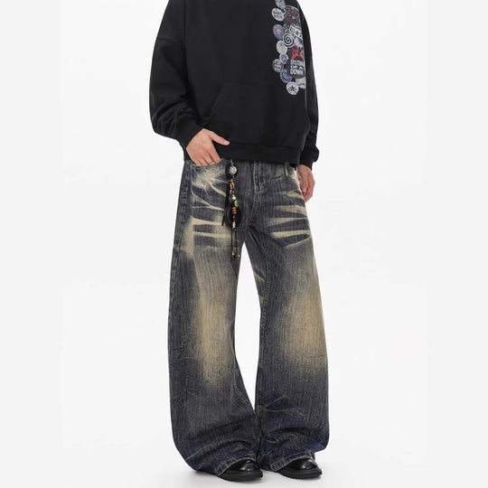 Herren Lässige Ultra-Baggy Jeans Shop Nory