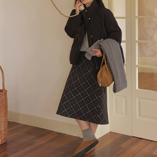 Damen Modische Übergangsjacke mit hoher Kragen Shop Nory