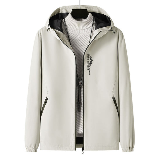 Herren Leichte Outdoor-Jacke mit verstellbarem Kapuzenkragen Shop Nory