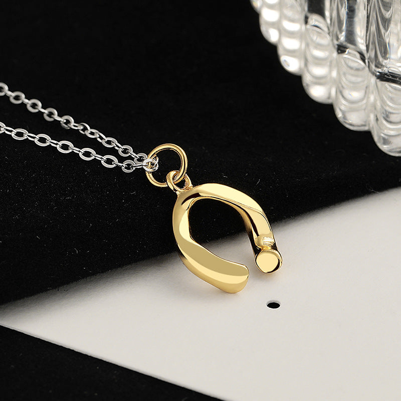 Damen Halskette mit charmantem Wishbone-Anhänger Shop Nory