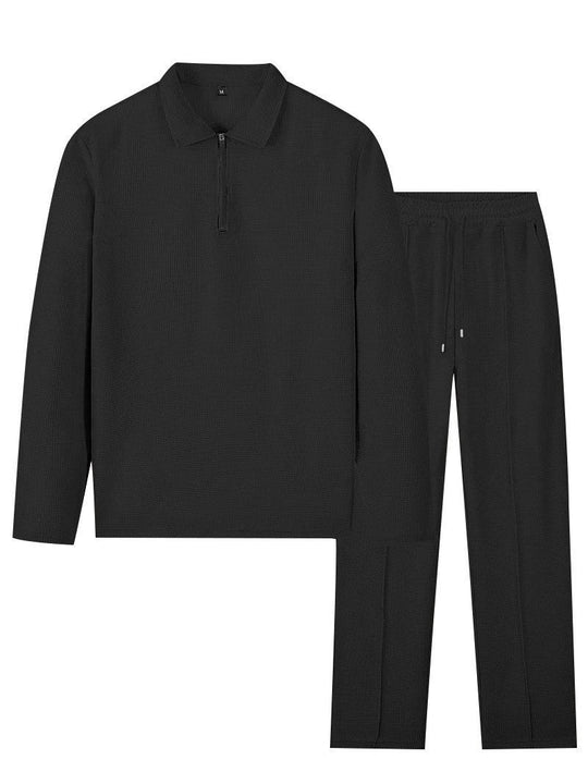 Herren sportliches Poloshirt und Jogginghose Set