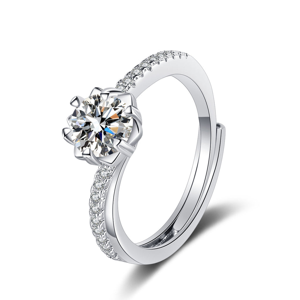 Damen Verlobungsring mit kunstvollem Zirkonia-Setting Shop Nory