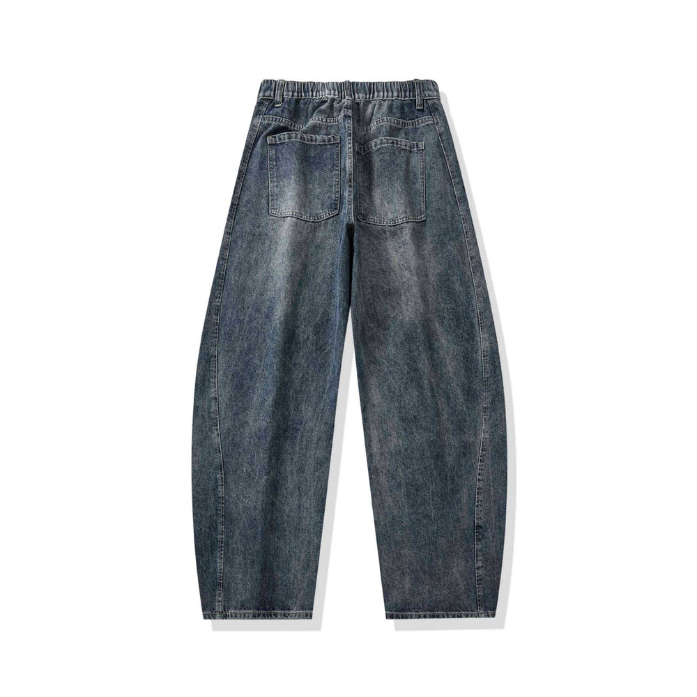 Damen Hochtaillierte Cropped-Jeans mit seitlichen Einsatznähten und weitem Bein Shop Nory