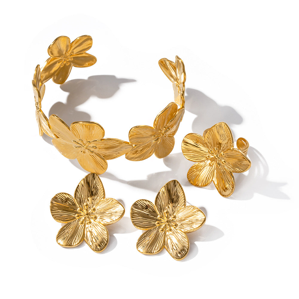 Damen Blütenförmiger Ringe Shop Nory