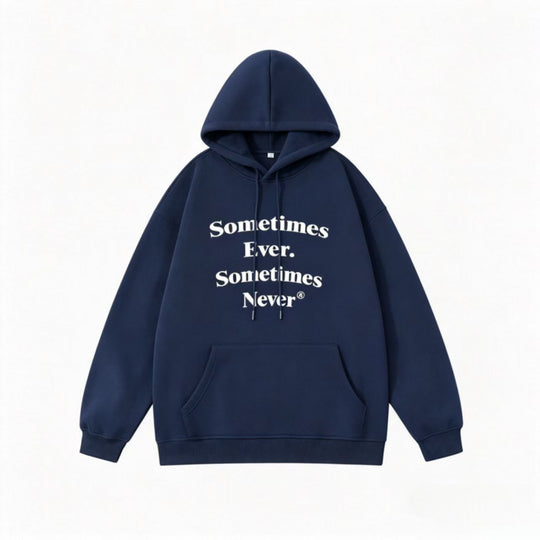Unisex Oversize-Kapuzenpullover mit Statement-Print und Kängurutasche Shop Nory