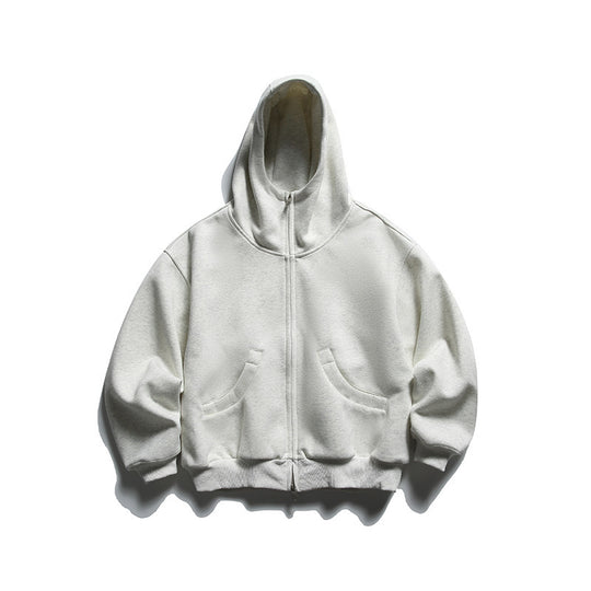 Unisex Oversize Zip-Hoodie mit hohem Kragen und Kängurutaschen Shop Nory