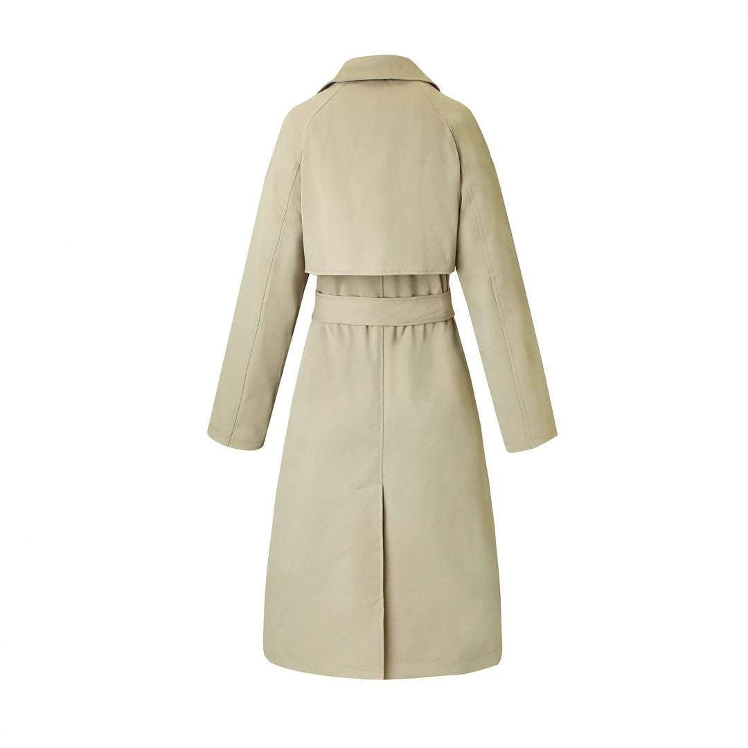 Damen Trenchcoat mit Bindegürtel, tailliertem Schnitt und Hemdkragen Shop Nory