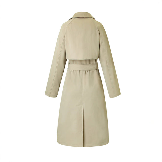 Damen Trenchcoat mit Bindegürtel, tailliertem Schnitt und Hemdkragen Shop Nory