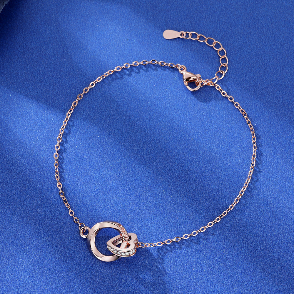Zartes Zirkonia-Armband mit Verstellbarem Verschluss und Funkelnden Rundsteinen