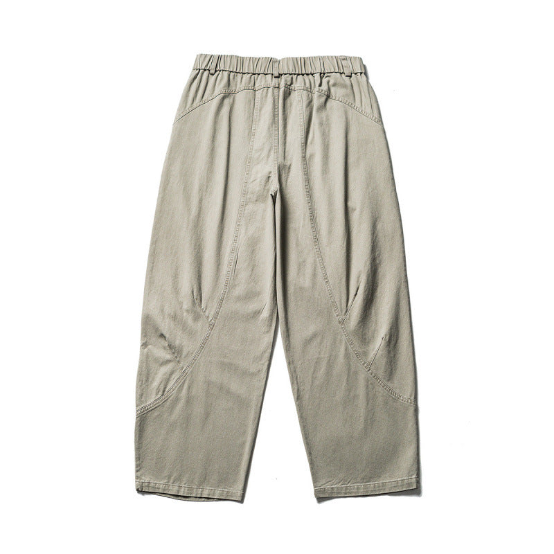 Herren Weite Workwear-Hose mit elastischem Taillenbund und geschwungenen Nahtpaneelen Shop Nory