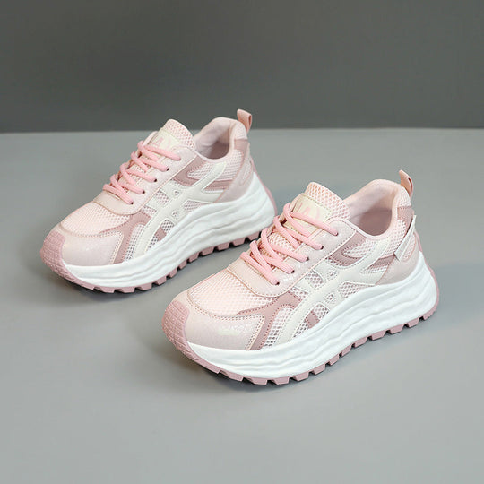 Damen Sneakers mit atmungsaktivem Mesh-Obermaterial und dämpfender Laufsohle
