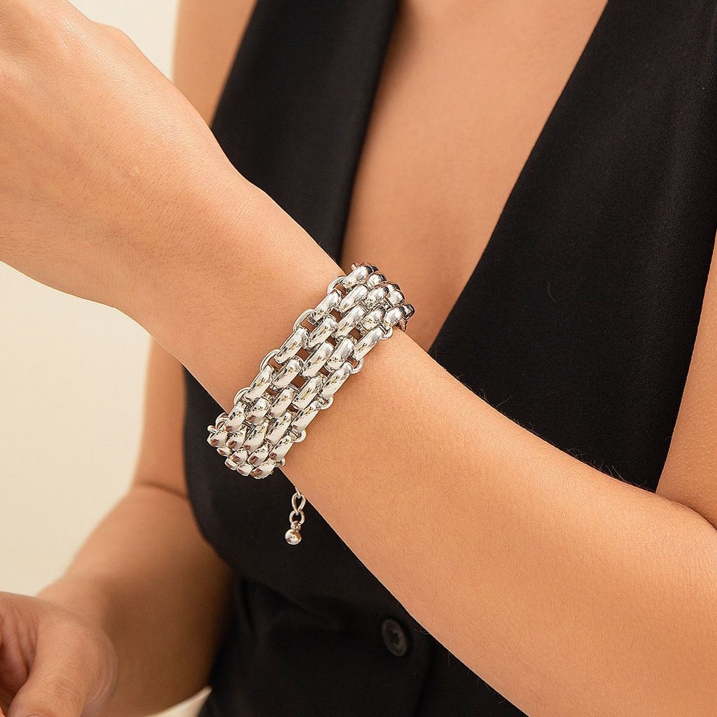 Damen Kette mit eleganten, mehrlagigen Gliederdesign Shop Nory