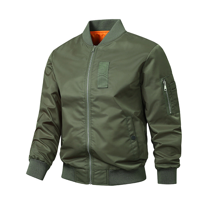 Herren Urbaner Nylon-Bomber mit Utility-Ärmeltasche und leichter Thermoisolierung Shop Nory