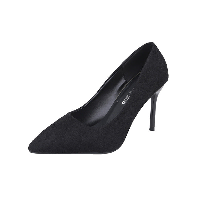Damen Stiletto-Pumps mit Veloursfinish, gepolsterter Komfortinnensohle und schlankem Absatz Shop Nory