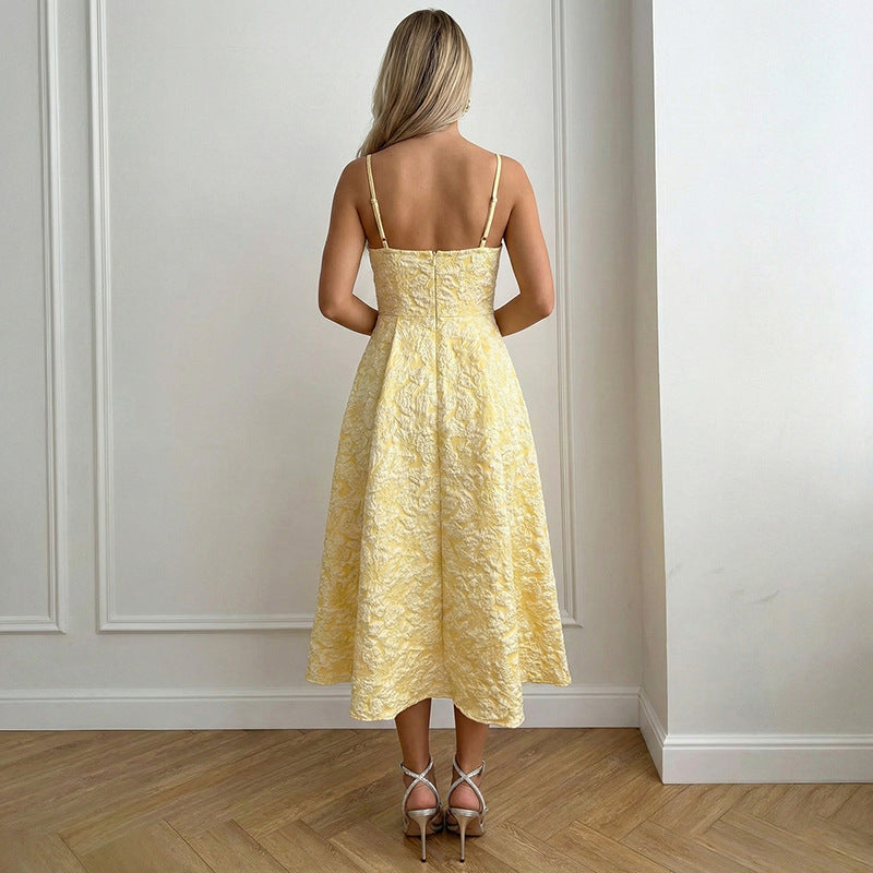 Damen Tailliertes Cocktailkleid mit schimmerndem Stoff und elegantem Bustier