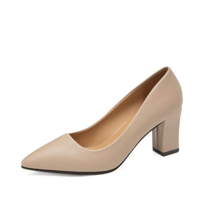 Damen elegante Pumps mit blockierendem Absatz Shopnory