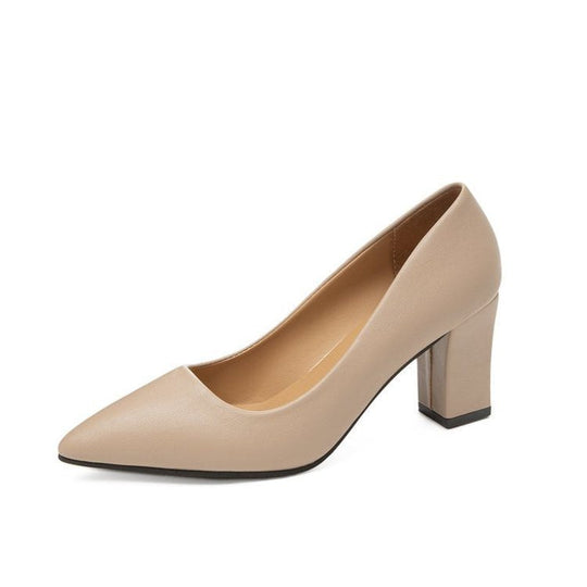 Damen elegante Pumps mit blockierendem Absatz Shopnory
