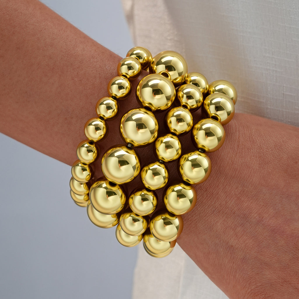 Damen Armband-Set mit glänzenden, multifunktionalen Perlen Shop Nory