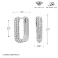 Damen Creolen aus hochwertigem 925 Sterling Silber mit funkelnden Zirkonsteinen Shop Nory