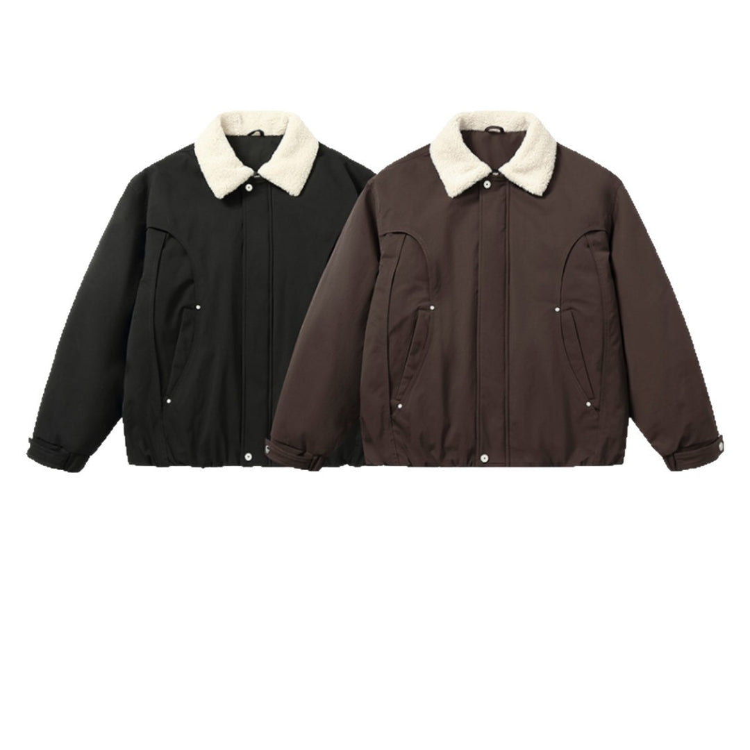 Herren Kurzblouson mit Sherpa-Kragen und Utility-Taschen Shop Nory