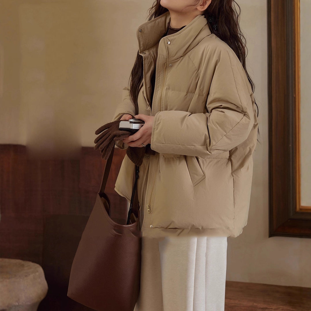 Damen Modische Übergangsjacke mit hoher Kragen Shop Nory