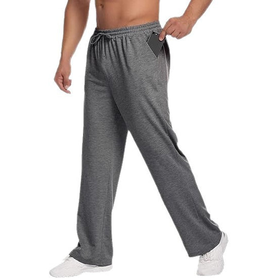 Herren nan locker fallende Loungehose aus softem Jersey mit Kordelzug, elastischem Bund und geradem Bein Shop Nory